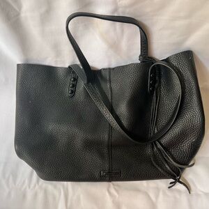 Rebecca Black Leather Tote Bag